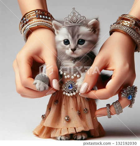 Kitty getting dressed Kitty getting dressed 132192030