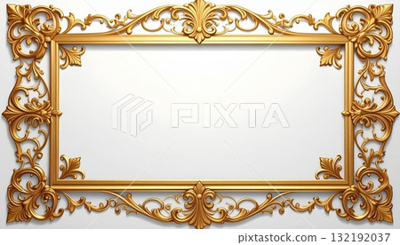《AI圖像》華麗的金色邊框 《AI圖像》華麗的金色邊框 132192037