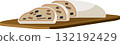 Stollen on a plate 132192429
