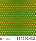Japanese mulberry leaf pattern in green 132192432
