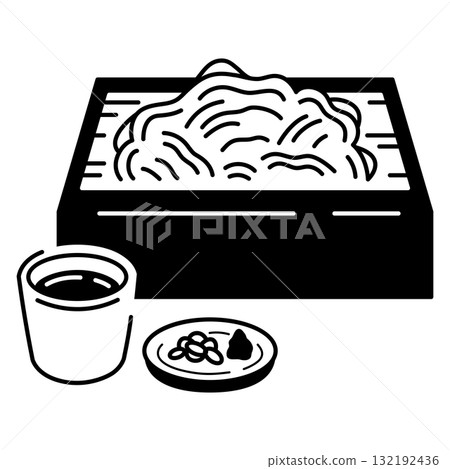 蕎麥麵插圖 132192436
