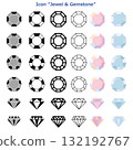 Simple jewelry illustration icon series 132192767