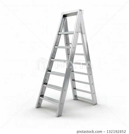 an AI Image Generator, Aluminum Step Ladder Isolated an AI Image Generator, Aluminum Step Ladder Isolated 132192852
