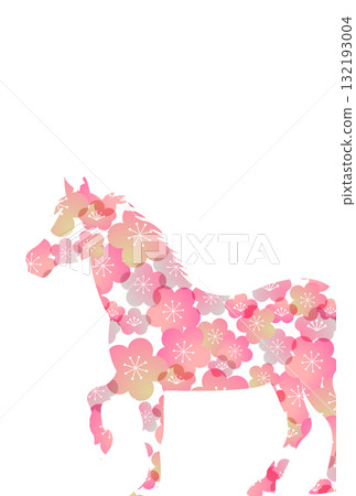 馬年賀卡十二生肖背景 132193004