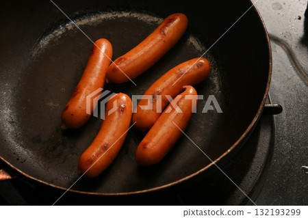 Grilled chorizo sausage 132193299