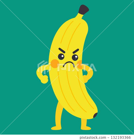 angry funny cartoon fruits expression face angry funny cartoon fruits expression face 132193366