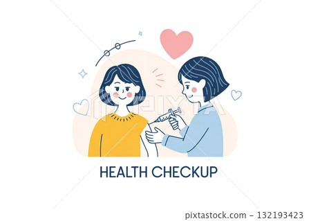 一名男子在健康檢查期間接受注射。醫療和疫苗接種場景。 132193423