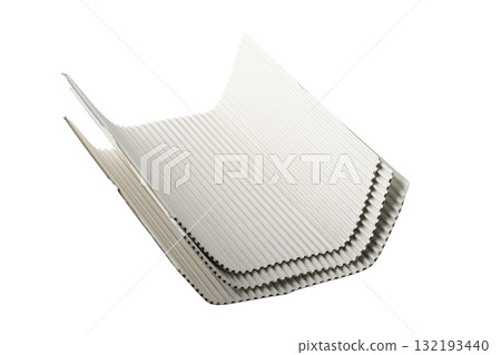 透明背景上捲起的紙板(png) 透明背景上捲起的紙板(png) 132193440