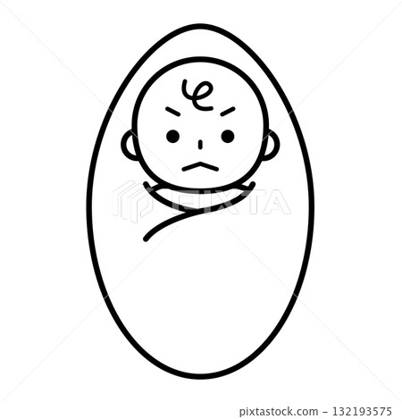 憤怒的嬰兒插圖 132193575