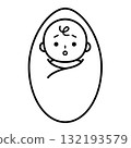 可疑嬰兒的插圖 132193579