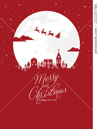 Christmas greeting card and invitation template illustrations 132193780