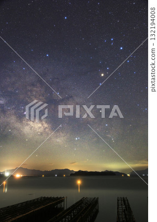 Setouchi winter starscape: The rising Milky Way in Scorpio 132194008