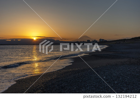 神奈川縣茅崎海岸的風景 132194212