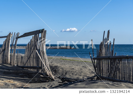 神奈川縣茅崎海岸的風景 132194214