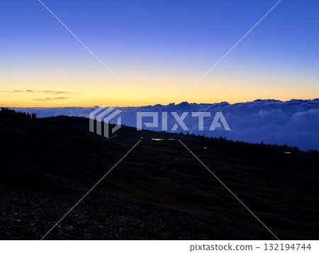 苗場山間小屋與星空、銀河夜景 132194744