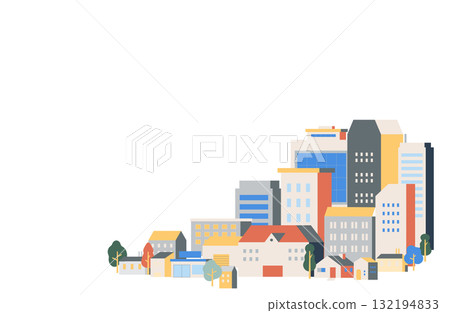 A colorful city lined with buildings A colorful city lined with buildings 132194833