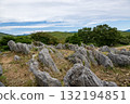 Autumn scenery where you can see the stone karst plateau of Akiyoshidai in the clear autumn sky 132194851
