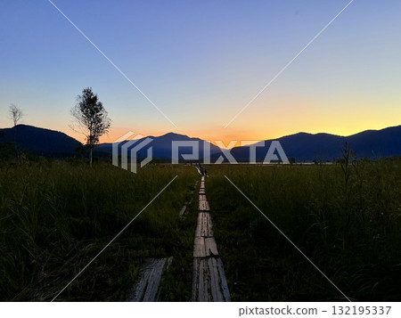 Miharashi mountain hut and campsite between Lake Ozenuma and Ozegahara in Gunma Miharashi mountain hut and campsite between Lake Ozenuma and Ozegahara in Gunma 132195337