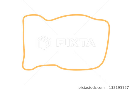 Handdrawn organic wavy textbox frame with abstract rectangle shape and smooth outline. Banner border and background for text in a minimal style, ideal as template for creative design. Handdrawn organic wavy textbox frame with abstract rectangle shape and smooth outline. Banner border and background for text in a minimal style, ideal as template for creative design. 132195537
