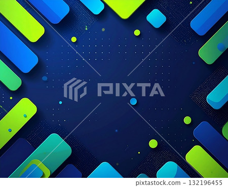 Business video background, modern illustration with neon stripes and dots dancing in a futuristic deep sea blue background Business video background, modern illustration with neon stripes and dots dancing in a futuristic deep sea blue background 132196455