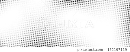 Dotted halftone gradient texture. Fading grunge gradation pattern. Black retro noise wallpaper. Rasterized pixelated cartoon background. Vector comic pop art backdrop overlay in manga, anime style Dotted halftone gradient texture. Fading grunge gradation pattern. Black retro noise wallpaper. Rasterized pixelated cartoon background. Vector comic pop art backdrop overlay in manga, anime style 132197119