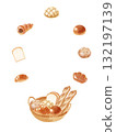 Delicious bread set illustration 132197139