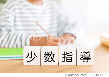 小學男孩用小組教學積木學習 132197395