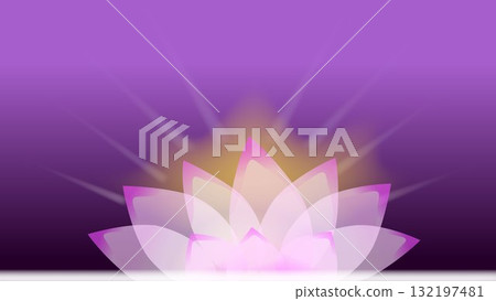 Lotus flower fantasy purple background 132197481