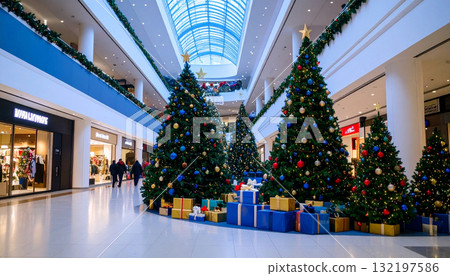 與聖誕樹的風景 132197586