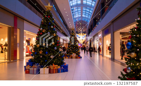 與聖誕樹的風景 132197587