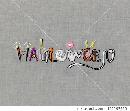 萬聖節字母刺繡 132197713