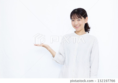 A woman giving an introduction 132197766