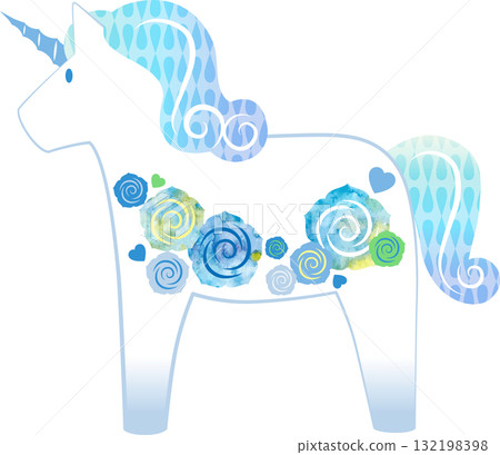 Unicorn Blue 132198398