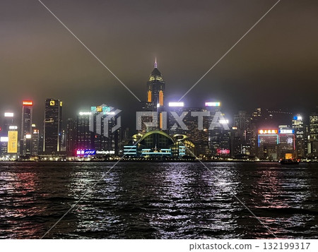 Hong Kong night view from the Avenue of Stars Hong Kong night view from the Avenue of Stars 132199317