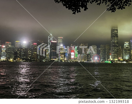 Hong Kong night view from the Avenue of Stars Hong Kong night view from the Avenue of Stars 132199318