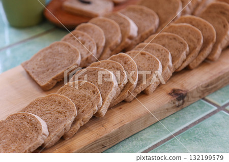Beautifully arranged bread Beautifully arranged bread 132199579