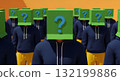 Group of people with question mark boxes on their heads, anonymity concept Group of people with question mark boxes on their heads, anonymity concept 132199886