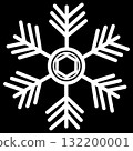 帶有白色六角形的雪花 132200001