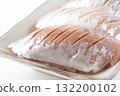 盤子上的竹莢魚握壽司的特寫 132200102