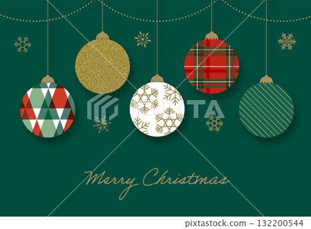 5 types of Christmas ornaments 132200544