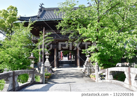 Nagoya City: Niomon Gate, Taiko Bridge, and fresh greenery at Kasadera Kannon Temple (Kasadera Temple) Nagoya City: Niomon Gate, Taiko Bridge, and fresh greenery at Kasadera Kannon Temple (Kasadera Temple) 132200836