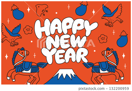 2026年新年賀卡橫幅 2026年新年賀卡橫幅 132200959