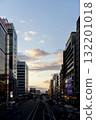 落日的天空和大阪市 132201018