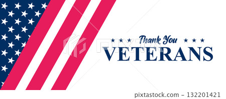 Veterans Day banner. Modern design, Veteran's day poster 132201421