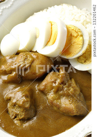 雞肉咖哩煮蛋 132201462
