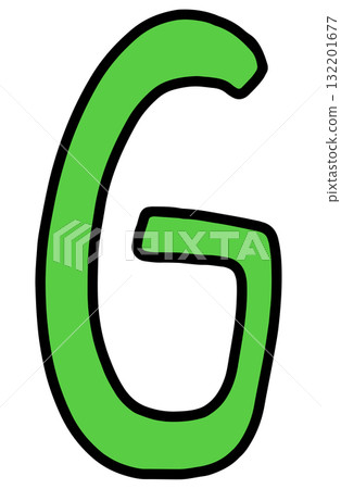 Hand draw G letters for A to Z alphabet designs, company logo, cartoon, icon, font, typography, cute patch, pin, brooch, fabric print, fashion, accessory, education book, stickers, initials, school 132201677