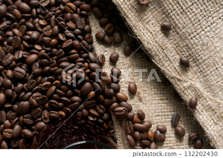 亞麻布和咖啡豆 亞麻布和咖啡豆 132202430