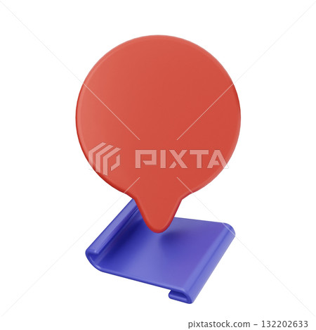 3d location mark gps navigation 132202633