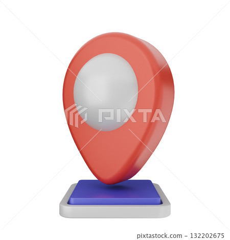 3d location mark gps navigation 3d location mark gps navigation 132202675