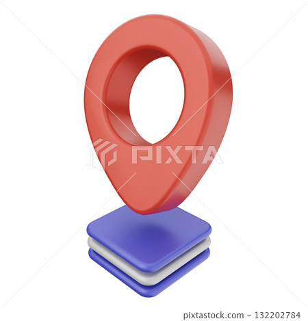 3d location mark gps navigation 3d location mark gps navigation 132202784